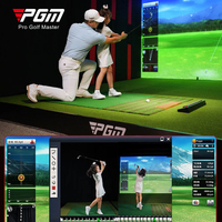 Sistema de Simulador de Golf para Exteriores PGM YGF001, Decoración de Lujo, Casa Contenedor Tipo Cápsula de Cine KTV para Uso Doméstico y Comercial