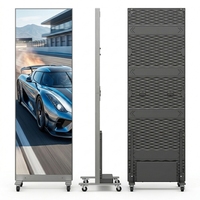 Afficheur LED pliable d'intérieur P1.538, signalisation numérique portable haute définition pour expositions et conférences haut de gamme