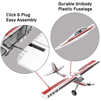VOLANTEXRC 74708P Avion télécommandé TrainStar Ascent, planeur électrique RC d'entraînement, envergure 1400 mm, fuselage monocoque en plastique