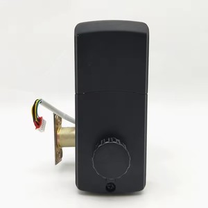 Serrure de <span class=keywords><strong>porte</strong></span> à clavier numérique, serrure intelligente à double déverrouillage par mot de passe et <span class=keywords><strong>clé</strong></span> d'urgence, serrure sans <span class=keywords><strong>clé</strong></span> pour portes intérieures en bois - Product Image 4
