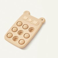 Anneau de dentition pour bébé en silicone de qualité alimentaire, jouet de dentition en forme de fleur, stimulateur de doigts, bouton à mâcher, bâton de dentition, jouet à presser pour enfant