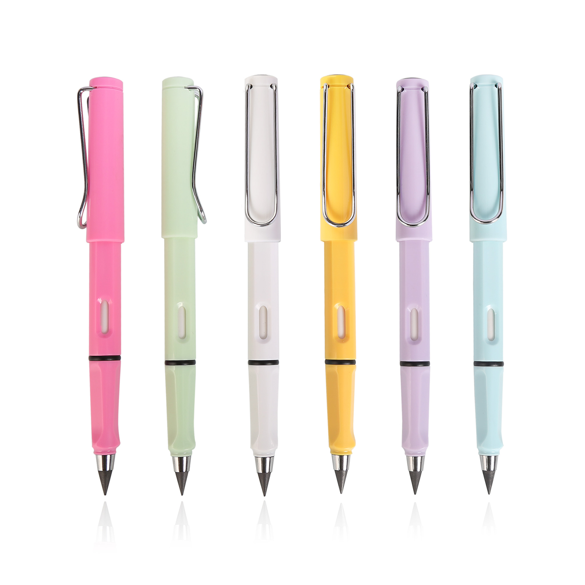 Карандаш без чернил, стираемый карандаш для заточки, положительная позиция, свинцовый металлический карандаш, художественная живопись, эскиз, пластиковый карандаш