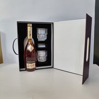 Carton pliable magnétique de luxe personnalisé boîte à spiritueux d'expédition de vin ensemble de cocktail boîte en verre à vin bouteille de fête boîte à vin cadeau