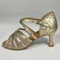 Nouvelles Chaussures de Danse Latine Dorées Brillantes 2026 pour Femmes Adultes, Semelle Souple, Chaussures de Salsa, Vente Directe Usine, Dropshipping Disponible