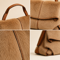Sac à main en cuir de veau souple à poignée supérieure pour femme, sac de transport sous le bras avec longue bandoulière pour un style urbain, marque privée OEM