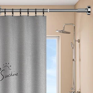 Offre Spéciale droite télescopique industriel anti-dérapant salle <span class=keywords><strong>de</strong></span> bain <span class=keywords><strong>baignoire</strong></span> coin douche <span class=keywords><strong>tringle</strong></span> à <span class=keywords><strong>rideau</strong></span> en forme <span class=keywords><strong>de</strong></span> l - Product Image 6