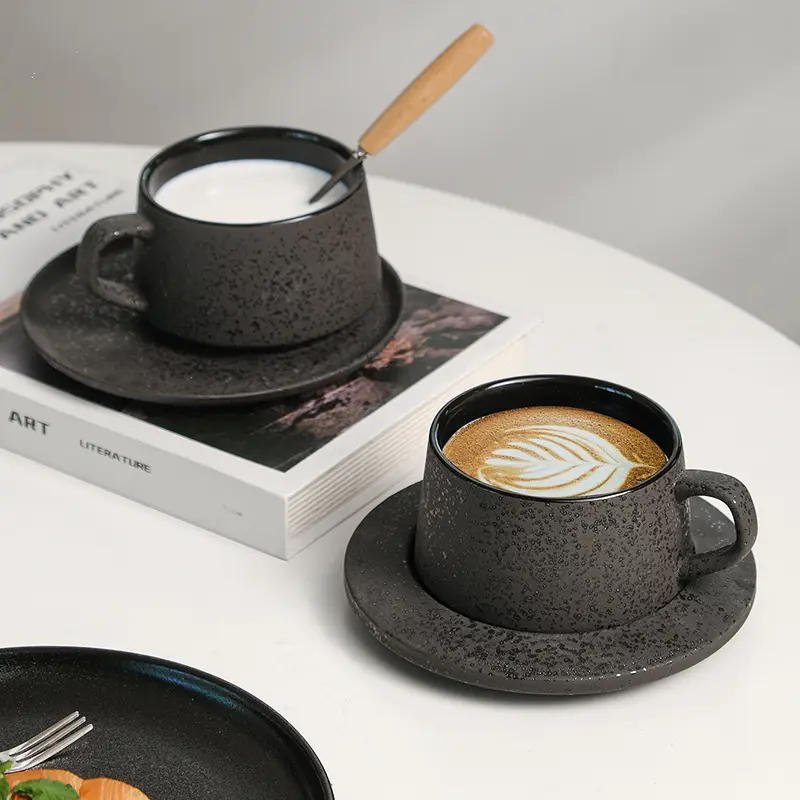 사무실 커피 컵 세트 일본 석기 빈티지 카푸치노 머그