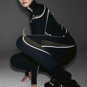 Taille haute et hanches leggings creux sans couture pour femmes entraînement fitness pantalons de yoga à la traîne pour femme - Product Image 2