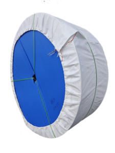 Kum ve çakıl için 12mm kalınlığında ısı ve kimyasal dayanıklı kalıplı kenar EP150 konveyör bant - Product Image 6