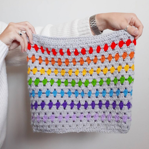 Écharpe au <span class=keywords><strong>crochet</strong></span> arc-en-ciel fait à la main pour <span class=keywords><strong>femme</strong></span>, écharpe chaude pour l'hiver, vente en gros, tricot chauffe-cou, F-378 - Product Image 2