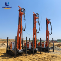 UNIQUEMAC Foreuse mobile pour puits d'eau 200m 260m 300m, machine de forage diesel pour puits d'irrigation