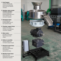 Ligne de production de granulés de bois biomasse de type nouveau à haute capacité, machine à granulés de sciure de bois biomasse à matrice annulaire