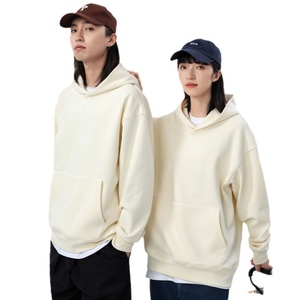Sudadera con Capucha Gruesa de Terciopelo Sintético de Cordero de 480g, Forrada, Unisex, de Corte Holgado, para Otoño - Product Image 5