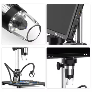 กล้องดิจิตอลกล้องจุลทรรศน์ HD LCD ขนาด<span class=keywords><strong>10.1</strong></span>นิ้ว2000X 12MP สำหรับซ่อมมือถือและบันทึกวิดีโอ - Product Image 5