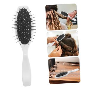 New Product Custom Packaging White Coated Boar Bristle Nylon Wooden Handle Paddle Wig Hair Extension <b>Brush</b> - Product Image 5
