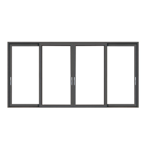 Cửa trượt ban công hợp kim nhôm với Rèm Cửa Cách âm mở ngang giải pháp thiết kế đồ họa phong cách cố định - Product Image 3