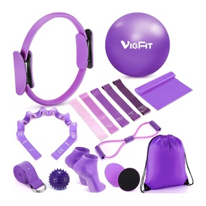 Bộ dụng cụ Pilates thiết yếu dành cho nữ, bộ dụng cụ tập Yoga Pilates tốt hơn để tập luyện tại nhà với vòng Pilates và bộ bóng tập - Product Image 1