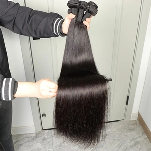 10a 12a Machine trame 100% Double dessiné Remy vendeur de cheveux humains os droit brut vierge cuticule aligné cheveux tisse faisceaux - Product Image 6