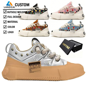 Zapatillas Deportivas de Plataforma con Pedrería, Diseño Personalizado, Unisex, Proveedor de Calzado Deportivo - Product Image 1