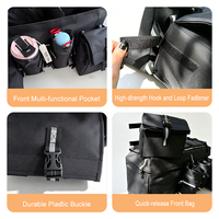 Bolsa de Almacenamiento Trasera para ATV, Resistente, con Correa Reflectante, Base Acolchada, Impermeable, Ligera, de Material Oxford