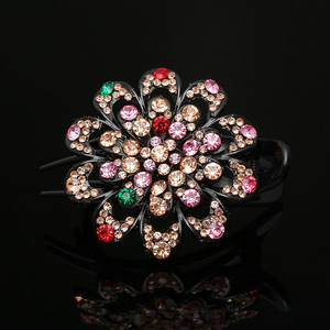 Nouvelle pince à cheveux à trois dents de style coréen et japonais pour femmes, avec un design de fleur en strass, antidérapante, accessoires pour cheveux, idéale pour un cadeau - Product Image 4