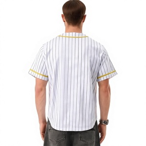 Camiseta de Béisbol Personalizada OEM para Hombre, Manga Corta, Logotipo Bordado, Corte Holgado, Uniforme de Equipo de Alta Calidad, Venta al Por Mayor - Product Image 5