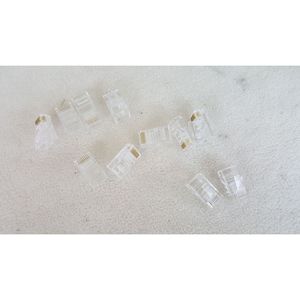 Conector de red RJ45 de 8 pines, conector Ethernet de 8 núcleos, cabezal de cristal para conexión de cable LAN - Product Image 4