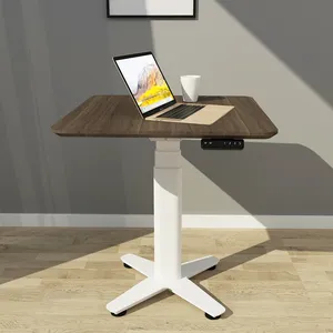 전기 고도 바퀴를 가진 조정가능한 단 하나 다리 하나 모터 책상 움직일 수 있는 커피용 탁자