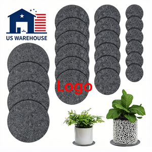Posavasos Absorbentes e Impermeables Personalizados para Plantas, 4 Tamaños, Reversibles, Redondos, de Tela, para Macetas de Interior - Product Image 1