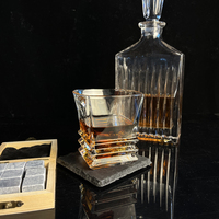 Verre à whisky épais à base épaisse réutilisable et durable de style ancien, 10 oz, classique avec emballage personnalisé