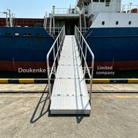 Échelle d'embarquement en alliage d'aluminium sur mesure, passerelle de bateau, rampe de quai, plancher de barge pour embarquement/désembarquement sur le rivage