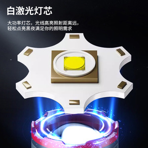 Linterna Lateral COB con Haz de Luz Potente, Tipo C, Lámpara de Escritorio de Aleación de Aluminio para Exteriores, Iluminación LED de 50000 Horas para Camping - Product Image 2