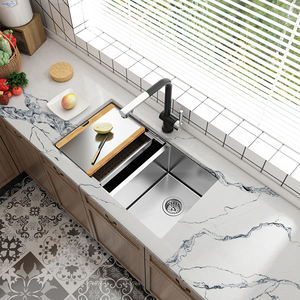 2024 कम सिलिका पत्थर काउंटरटॉप खरीदार क्वार्ट्ज पत्थर रसोई प्रयुक्त बिक्री सफेद इंजीनियर्ड क्वार्ट्ज मूल 93% प्राकृतिक क्वार्ट्ज - Product Image 2