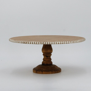 French retrò stile europeo in legno torta Stand staccabile Desktop vassoio di pane per Home Cafe decorazione Rack di stoccaggio - Product Image 4