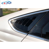 Kits de carrosserie de voiture aspect carbone ABS noir brillant, aérations latérales arrière pour Ford Mondeo Fusion Ambiente MK 5 MD 2014-2021