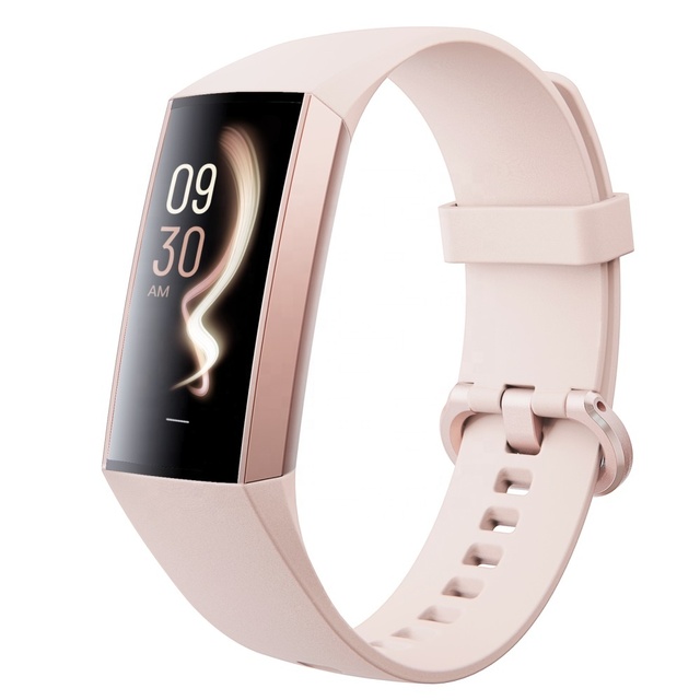 AMOLED Display Heart Rate Monitor Smartwatch Body Temperature Pedometer Calorie Burn Sleep Fitness Tracker Smart Wristband C80
