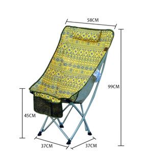 Sedia da Campeggio Pieghevole Ultraleggera con Schienale Alto in Tessuto Oxford per Pesca, BBQ, Spiaggia e Picnic - Product Image 4