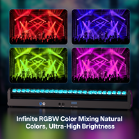 Projecteur mural 200W DMX RGBW LED à tête mobile, barre de lumière à faisceau oscillant, effet de poursuite et de stroboscope pour mariage, fête, KTV, club