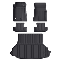 Tapis de voiture TPE antidérapants de luxe, ensemble complet de 5 pièces, épaisseur 2,5 mm, pour Ford Mustang 2015-2024 (conduite à gauche)
