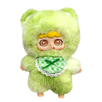 Joaprk ODM Creative AI Blind Box Jouet en peluche lapin rose à longues oreilles avec yeux réversibles en silicone