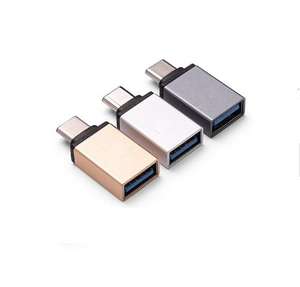 Alüminyum alaşım Usb tip C tip-c erkek adaptörü USB <span class=keywords><strong>3</strong></span>.0 kadın Metal dönüştürücü OTG telefon adaptörü c tipi Usb <span class=keywords><strong>3</strong></span> Otg adaptörü - Product Image 1