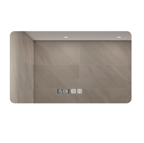 Backlit Intelligent Mirror With Three-Color Touch Screen LED Bathroom Lighting Anti-Fog Wall-Mounted Makeup Mirror