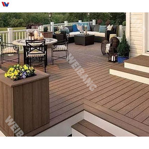 Planche de terrasse en EVA WPC moderne à emboîtement pour patio résidentiel extérieur avec installation par clic, antidérapante et résistante à l'eau - Product Image 5