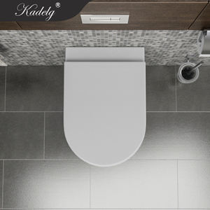 <span class=keywords><strong>WC</strong></span> a Filo Muro con Scarico a P, Suite Sanitaria con Sedile a Chiusura Morbida - Product Image 3