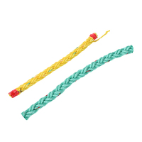 Cuerda de Amarre de Polímero de 8 Hilos y 80 mm, Cuerda de Anclaje para Barcos de Carga, Material PP, Color Blanco, Fuerza de Rotura de 100 Toneladas