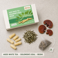 Thé Blanc Vieilli Direct Usine avec Reishi et Polygonatum – Mélange Herbal Bien-être Quotidien Faible en Caféine et Chauffant – OEM