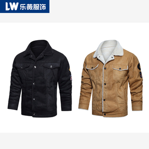 Giacca da Volo Personalizzata per <span class=keywords><strong>Uomo</strong></span>, Cappotto Foderato in Ecopelliccia, Giacca in Pelle Stile Aviazione - Product Image 2