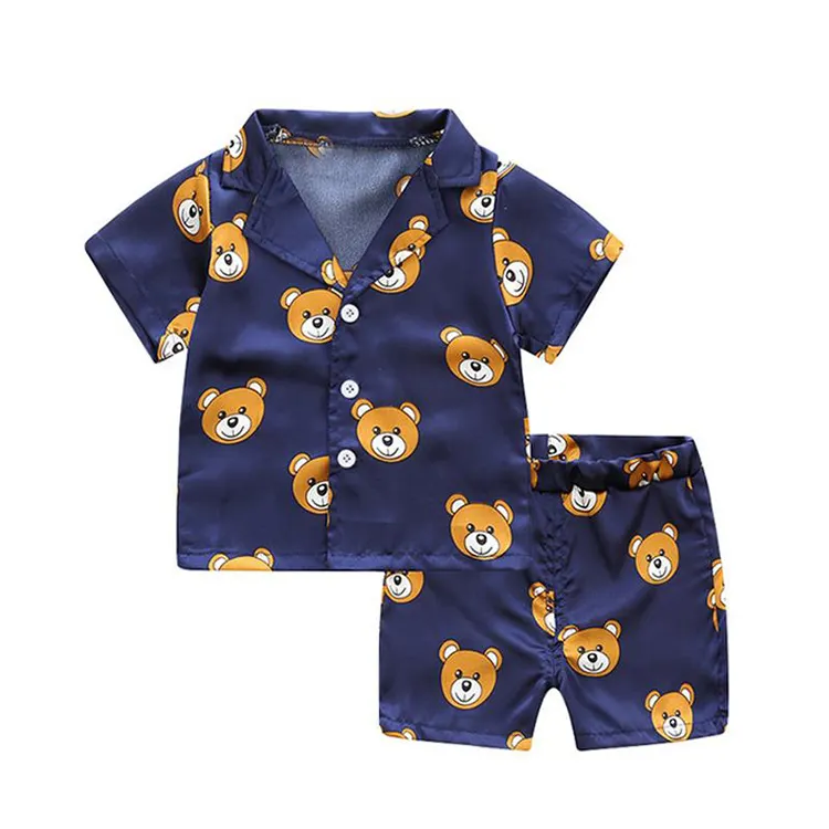 Đồ Ngủ Ngắn Tay Cho Trẻ Em, Bộ Pijama Hoạt Hình Cho Bé Trai, Đồ Ngủ Bán Sỉ 2020