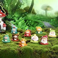 Série de figurines miniatures en résine pour jardin botanique, boîte mystère, décoration de bureau, cadeau mignon pour jardin féerique
