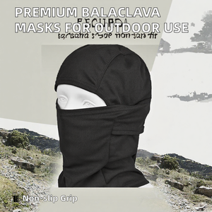 Cagoule noire coupe-vent en Spandex extensible pour sports de plein air, unisexe, bonnet d'hiver - Product Image 2